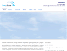 Tablet Screenshot of bomclimaarcondicionado.com.br